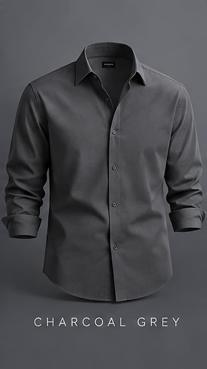 Heavy Twill Overshirt in Charcoal Grey