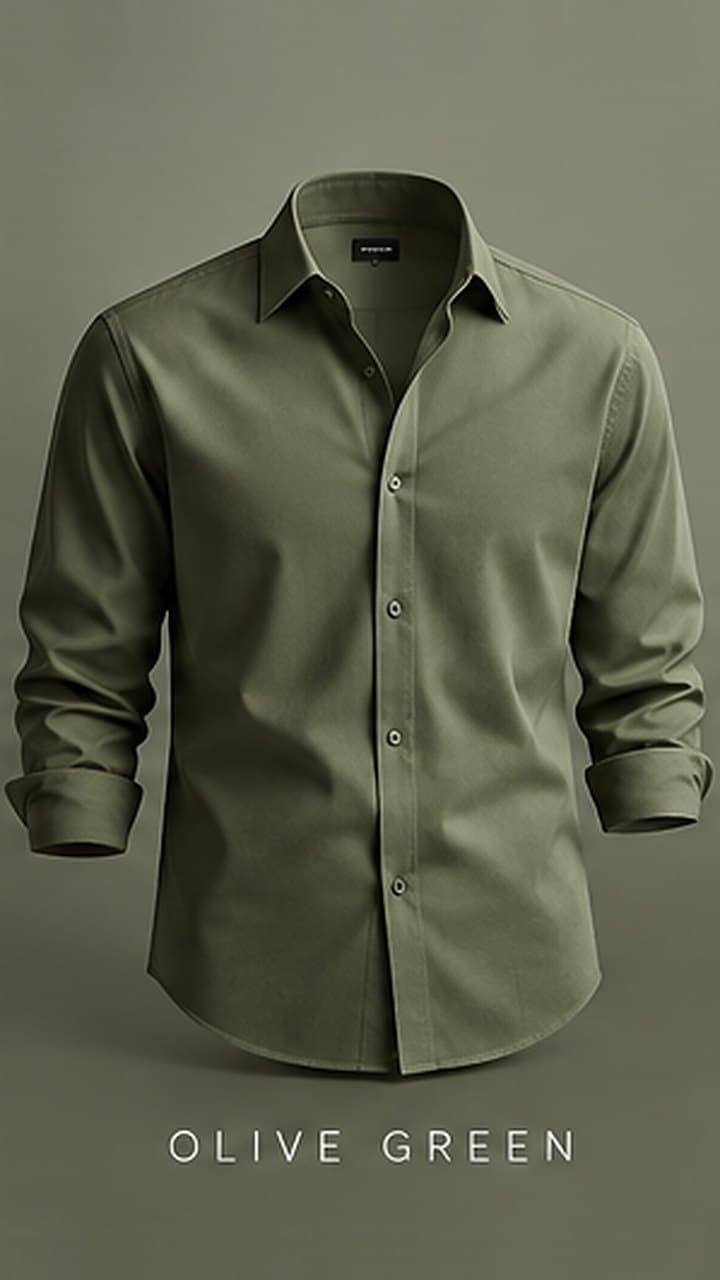 Classic Oxford Shirt in Olive Green